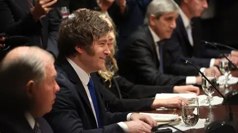Javier Milei w Białym Domu