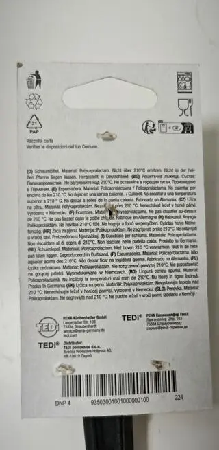 Łyżka cedzakowa wycofana z obrotu