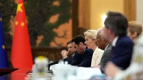 Ursula von der Leyen na spotkaniu z przedstawicielami Chin