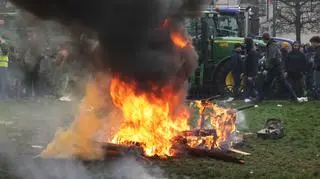 Protest rolników w Brukseli