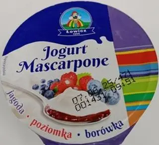 Partia jogurtu Łowicz ze szkłem