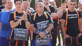 Protest pracowników firmy Beko