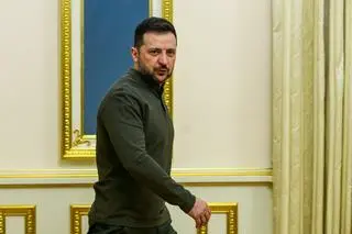 Prezydent Ukrainy Wołodymyr Zełenski