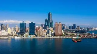 Panorama miasta Kaohsiung na Tajwanie