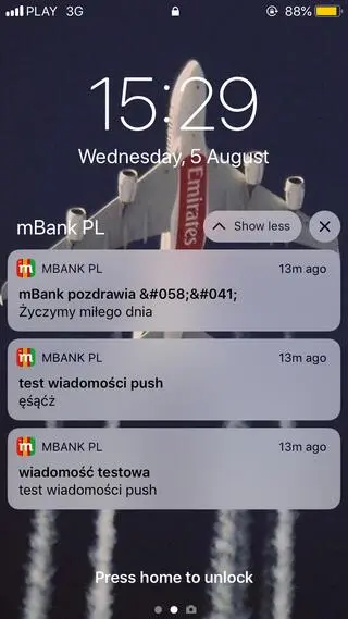 Aktualnie czytasz: Bank przeprasza za dziwne powiadomienia. "Nie reagujcie na nie"