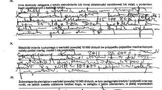 Fragment oświadczenia majątkowego Beaty Szydło za 2022 rok