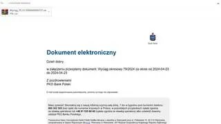Fałszywy mail rzekomo od PKO BP