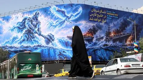 Iran, billboard w Teheranie