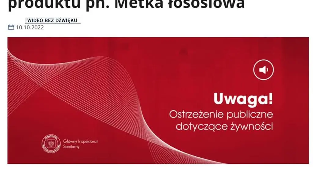 GIS: wykryto bakterie w partii kiełbasy