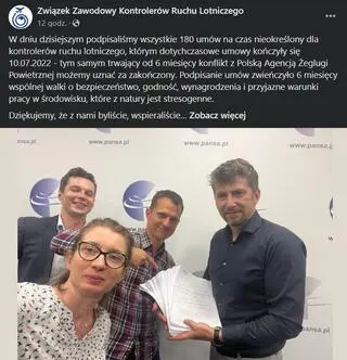 Aktualnie czytasz: Gwarancja "pełnej kontroli polskiego nieba". Jest wspólny komunikat PAŻP i kontrolerów