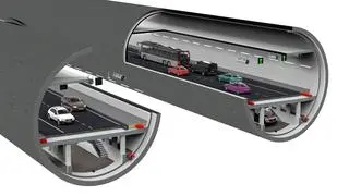 Wizualizacja tunelu na Zachodniej Obwodnicy Szczecina