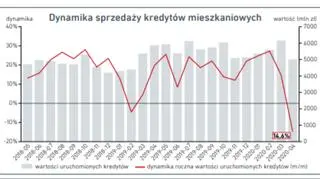 Dynamika sprzedaży kredytów mieszkaniowych