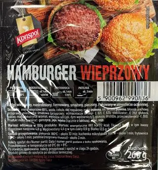 Hamburger wieprzowy, 260g