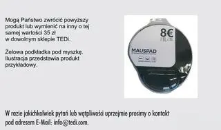 Podkładka żelowa pod myszkę wycofana ze sklepów TEDi