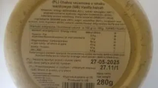 Chałwa waniliowa wycofana przez GIS