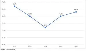 Udział szarej strefy w polskiej gospodarce