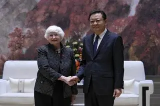 Janet Yellen z gubernatorem Guangdong, Wang Weizhong