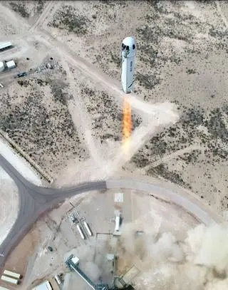 Start rakiety New Shepard firmy Blue Origin