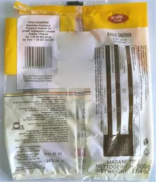 Kasza jaglana wycofana przez GIS