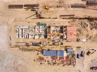 Prace na terenie przekopu Mierzei Wiślanej