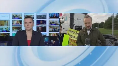 Protest przewoźników na granicy z Ukrainą