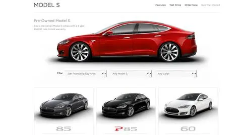 Tesla sprzedaje używane samochody. Przez internet