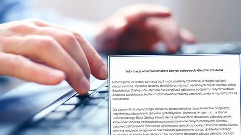 Aero2 poinformowało o możliwym wycieku danych części klientów
