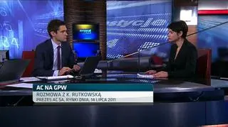 AC, spółka z sektora automotive, producent instalacji gazowych do samochodów, wybiera się na giełdę z III kwartale. Wśród klientów spółki jest m. in Hyundai. O strukturze biznesu, wynikach i planach inwestycyjnych spółki, na antenie TVN CNBC mówiła prezes AC, Katarzyna Rutkowska. 
