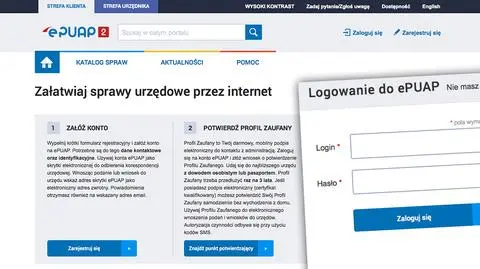 ePUAP. Problemy z zabezpieczeniem dostępu do konta