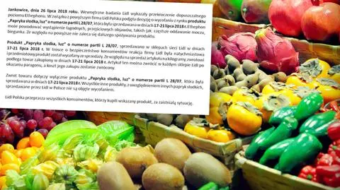 Lidl Polska wycofuje paprykę ze sprzedaży