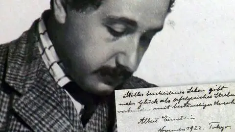 Notatki Einsteina sprzedano na aukcji za 1,5 miliona dolarów