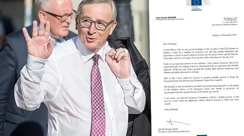 Juncker proponuje Rosji zacieśnienie współpracy handlowej