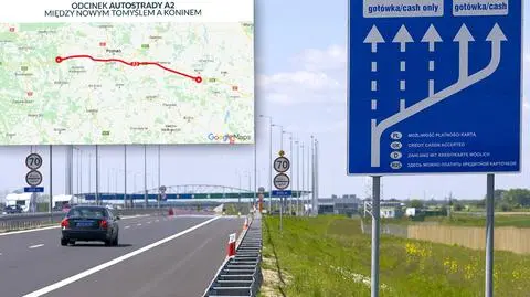 Autostrady. Zmiana stawek za przejazd A2- Nowym Tomyśl - Konin