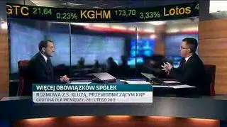 Komisja Nadzoru Finansowego chce uregulowania wpływu rekomendacji na ceny akcji. O szczegółach opowiada przewodniczący KNF Stanisław Kluza. 