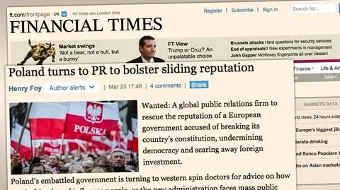 "Financial Times". Polski rząd chce poprawić wizerunek