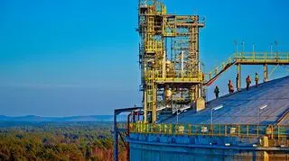 Budowa terminalu LNG w Świnoujściu w lutym tego roku 