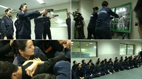 Załogi Korean Air ćwiczą z paralizatorami