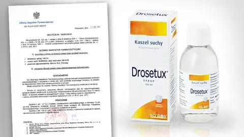 GIF wycofał z obrotu jedną serię syropu Drosetux
