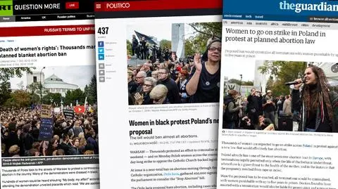 Czarny Protest nie umknął uwadze zagranicznych mediów