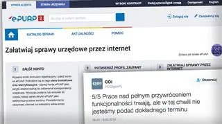 W poniedziałek ponownie są problemy z zalogowaniem do systemu ePUAP