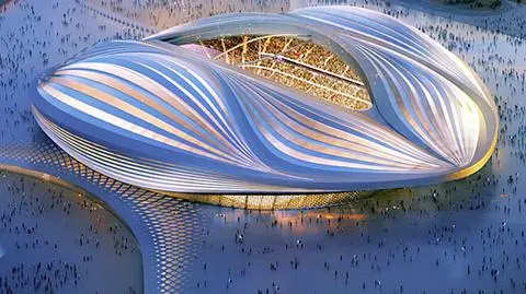 Wizualizacja jednego ze stadionów, który powstanie na mistrzostwa świata w piłce nożnej w 2022 roku