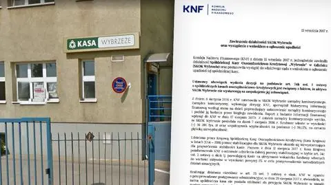 SKOK "Wybrzeże" zawieszony. Jest też wniosek o upadłość
