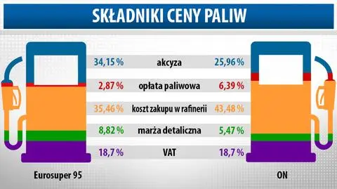 Podatki, paliwo, marża. Sprawdź, za co płacisz tankując samochód