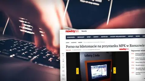 Biletomat w Rzeszowie wyświetlał film porno
