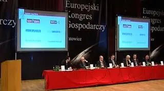 W Katowicach podczas Europejskiego Kongresu Gospodarczego odbył się panel dyskusyjny. W rozmowie wzięli udział: Jerzy Pruski, prezes PKO BP, Joanna Schmid, wiceminister skarbu, Sławomir Sikora, prezes banku Citi Handlowego, Ludwik Sobolewski, prezes GPW, Herbert Stepic, prezes zarządu Raiffaisen Bank Polska, Filip Thon, prezes zarządu RWE Polska oraz Paweł Wojciechowski, podsekretarz stanu w MSZ. Uczestnicy panelu rozmawiali na temat tego ile jeszcze kryzys gospodarczy potrwa i czego się po nim spodziewać.