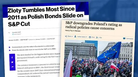 Zachodnie media o decyzji Standard & Poor's