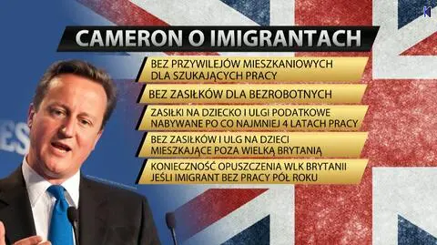 Imigranci w ogniu brytyjskiej kampanii. Co proponuje premier Cameron?