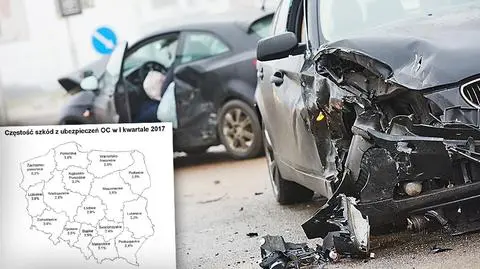 Gdzie kierowcy powodują najwięcej wypadków?