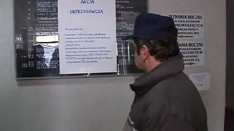 Akcja ostrzegawcza pracowników Urzędów Skarbowych