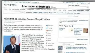 "New York Times" również pochyla się nad zmianami w systemie emerytalnym Polski